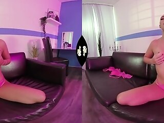 I'm So Lonely - Euro Porn Industry Star In Pink Undergarments Solo Onanism