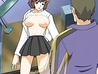 Huge-boobed Manga Porn Woman Fucked Hard Against A Tree