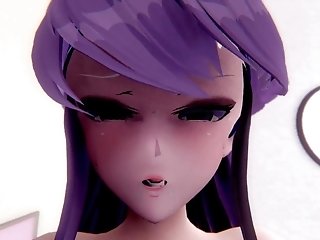 Purple-haired Komi Shouko Rails Boner For Real Orgasm - Uncensored Pornography Toon