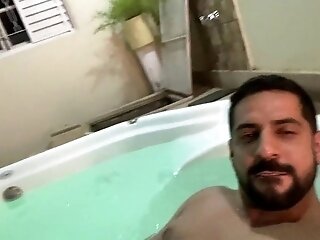 Wild Soiree In The Jacuzzi: Hot Guys Get High, Drink, And Have A Steamy Time, Jerking Off And Shooting Geysers In The Warm Bathtub