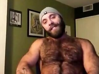 Hairy Lumberjack Shows Off His Trunk ( No Jizm ) 8
