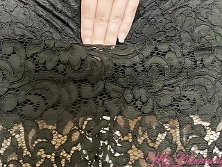 I Lifted My Lace Sundress And Had An Intense Standing Orgasm Taunting Joy Button. Upskirt No Undies