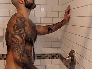 Muscular Hairy Man Atlas Grant Masturbates Solo In Woolyteddy Style