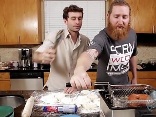 Vid Of Two Mind-blowing Guys Prepping The Lunch In A Kitchen