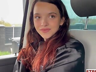 Skinny Cockslut Indeed Loves To Get Fucked In The Car