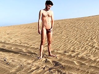 Naturist Pissing At The Faggot Nude Beach